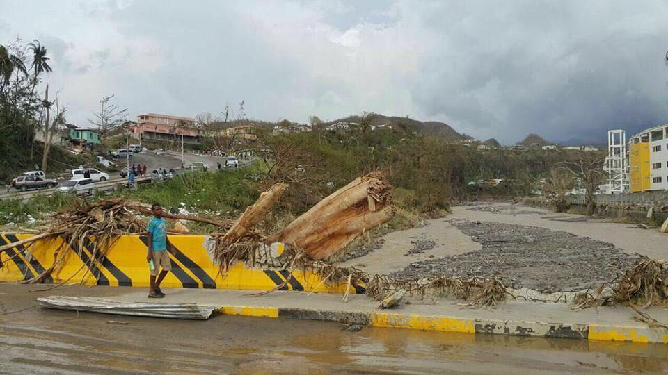 Situation in Dominica after the path of hurricane Maria.