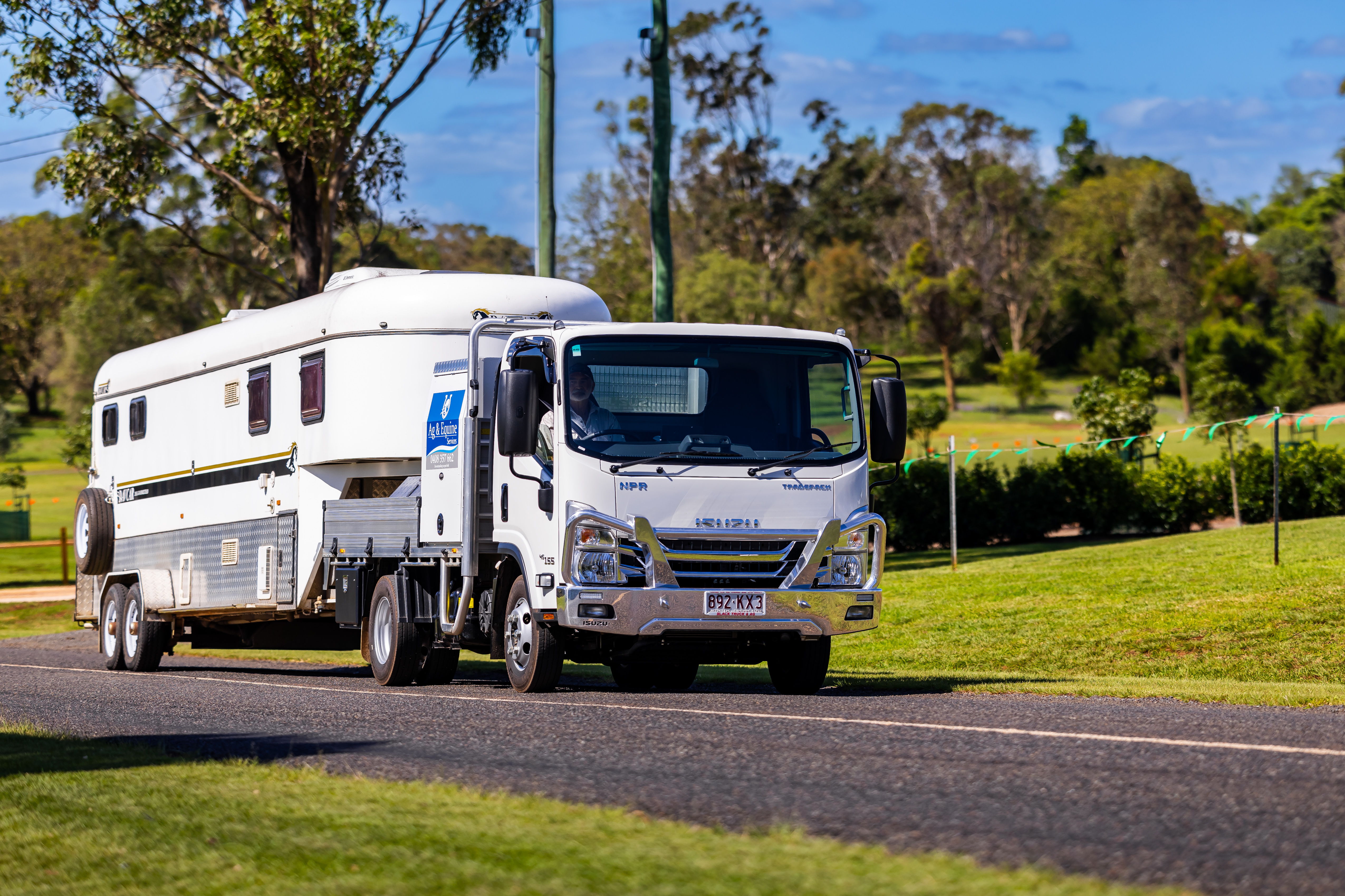 Hilly terrain around Toowoomba in Queensland is no problem for this heavily loaded NPR Tradepack