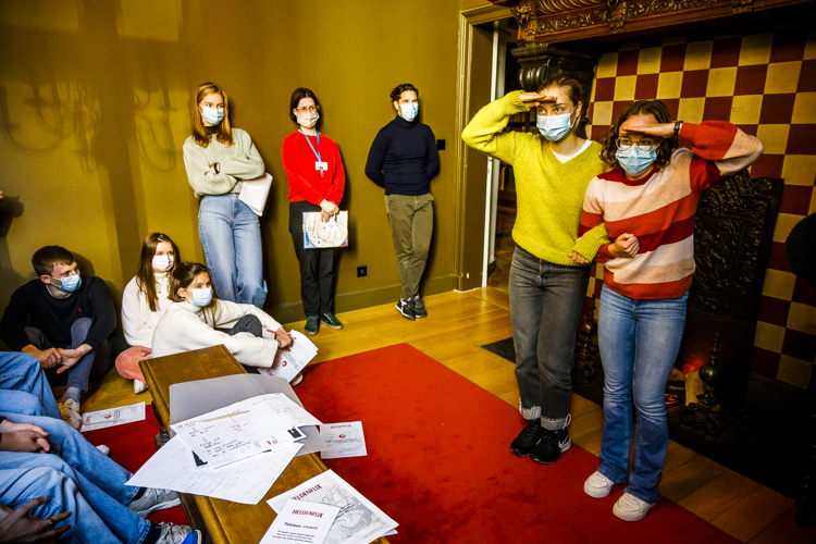 Workshop Heldenflix in de Erfgoedbibliotheek Hendrik Conscience | Foto door Victoriano Moreno