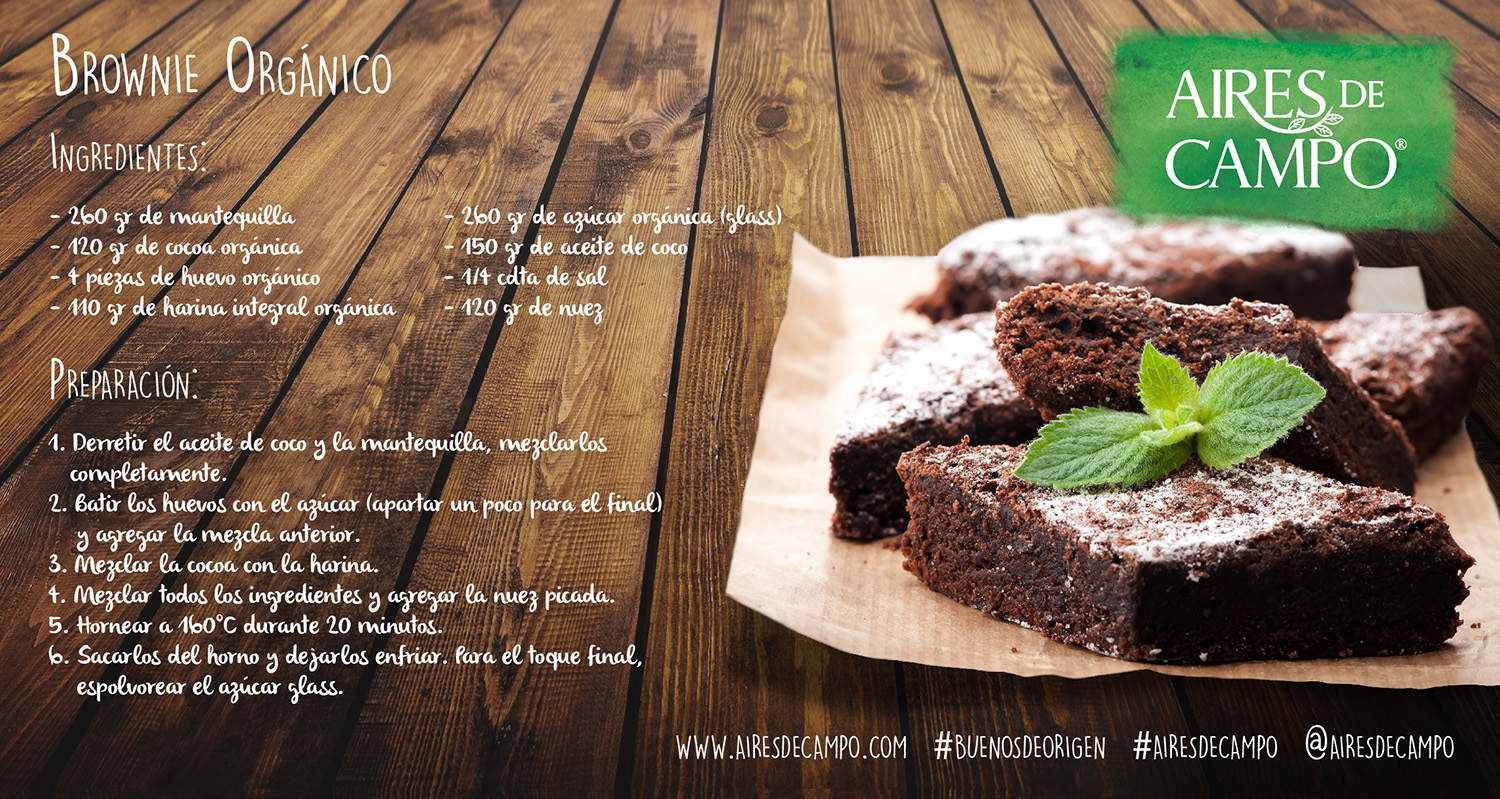 Prepara con Aires de Campo unos deliciosos brownies para este regreso a  clases