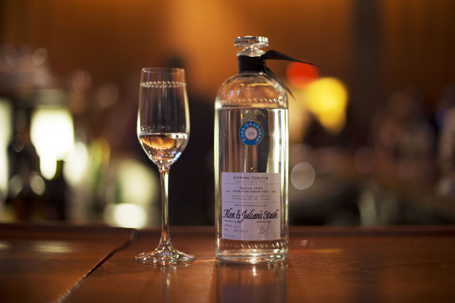 Tequila Casa Dragones personalizada "Alex & Julian's Stash"