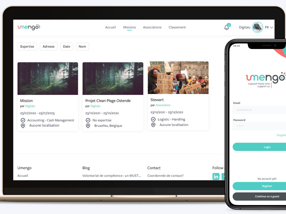 Umengo lance son application mobile pour faciliter le bénévolat
