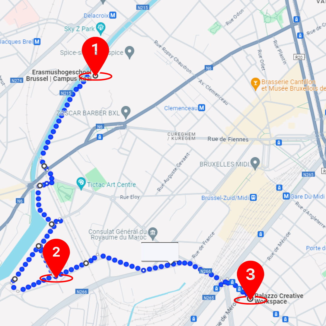 Route taken Route taken