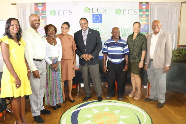 Panellists at the Vini Koze Forum on Climate Change in Dominica.