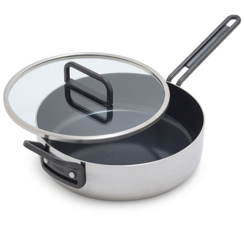 GreenPan™ Stanley Tucci™ Stainless Steel Ceramic Nonstick 4QT/26cm Sauté Pan with Lid - €234 GreenPan™ Stanley Tucci™ Stainless Steel Ceramic Nonstick 4QT/26cm Sauté Pan with Lid - €234