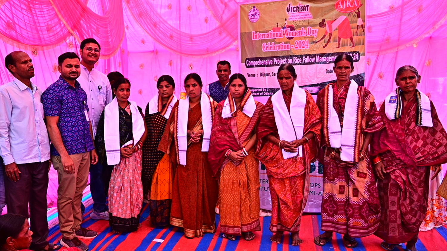 Felicitation ceremony for the SHG farmers who have significantly contributed to the RFM Project.