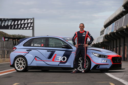 Alain Menu with Hyundai i30 N TCR