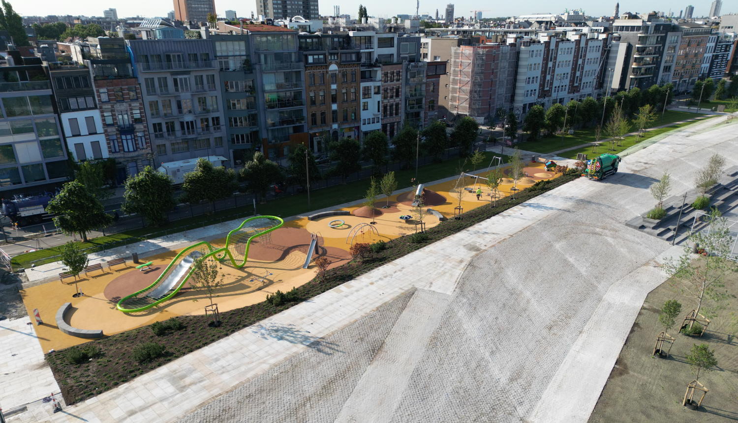 Scheldekaaien Sint-Andries en Zuid fase 2 - speeltuin © AG Vespa