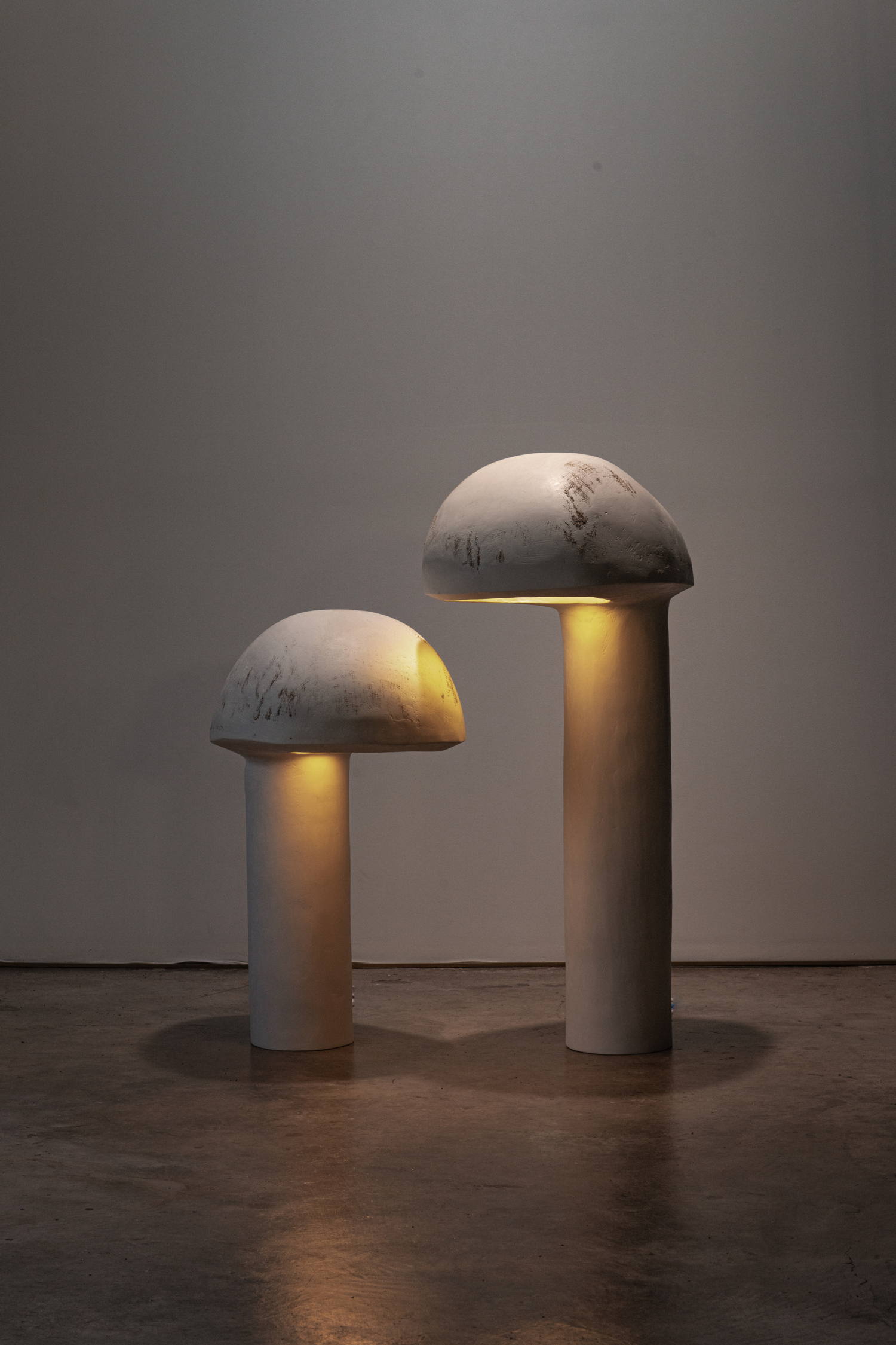 UNDER YOUR SHADOW 2021 Floor lamps Polished gypsum plaster