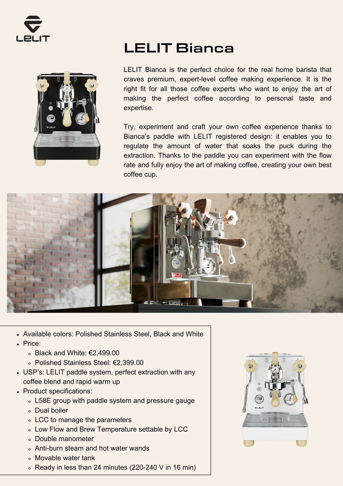 Productsheet LELIT