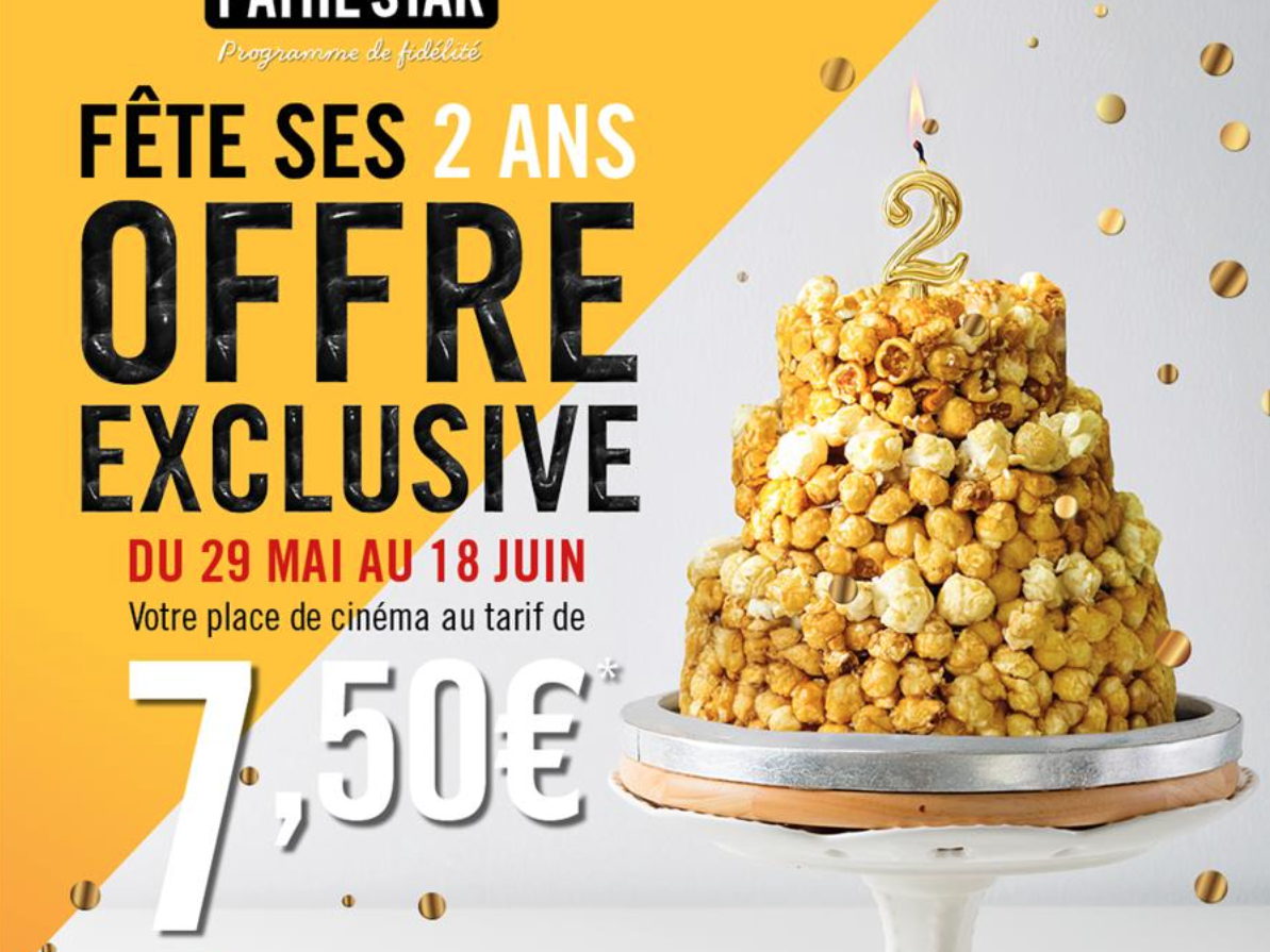 Pathé remercie ses clients fidèles avec trois semaines de films à 7,50 euros