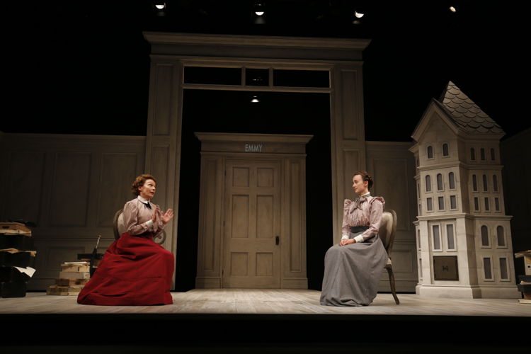 Martha Burns (Nora) and Alice Snaden (Emmy) in A Doll’s House, Part 2 by Lucas Hnath / Photos by Tim Matheson

Canadian Premiere
September 16 – October 14, 2018
<a href="https://www.belfry.bc.ca/a-dolls-house-part-2/" rel="nofollow">www.belfry.bc.ca/a-dolls-house-part-2/</a>

Belfry Theatre, 1291 Gladstone Avenue, Victoria, British Columbia, Canada

Creative Team
Lucas Hnath - Playwright
Michael Shamata - Director
Christina Poddubiuk - Set & Costume Designer
Kevin Fraser - Lighting Designer
Tobin Stokes - Composer & Sound Designer
Jennifer Swan - Stage Manager
Carissa Sams - Assistant Stage Manager
Hilary Britton-Foster - Assistant Lighting Designer
