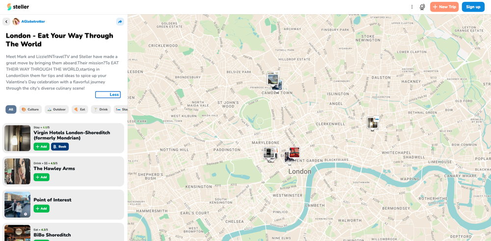 Steller &INTRAVEL - Eat Your Way around London