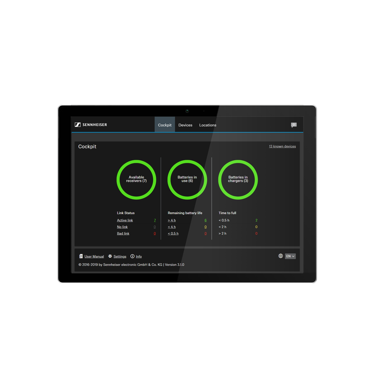 Sennheiser Control Cockpit is an ideal application for controlling and monitoring company or campus-wide installations. Version 3.1.0 is available now 
