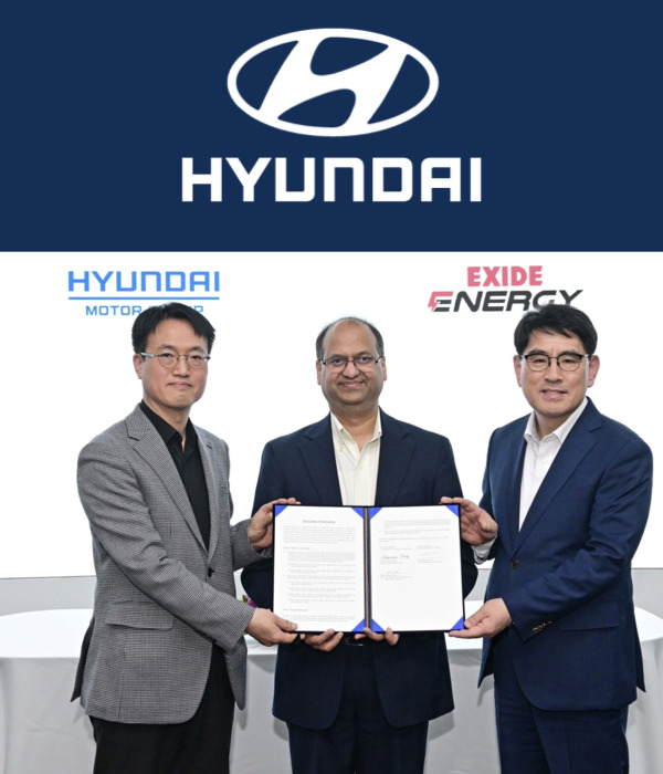 Preview: Hyundai Motor establece una asociación estratégica con Exide Energy para la localización de baterías de vehículos eléctricos en India