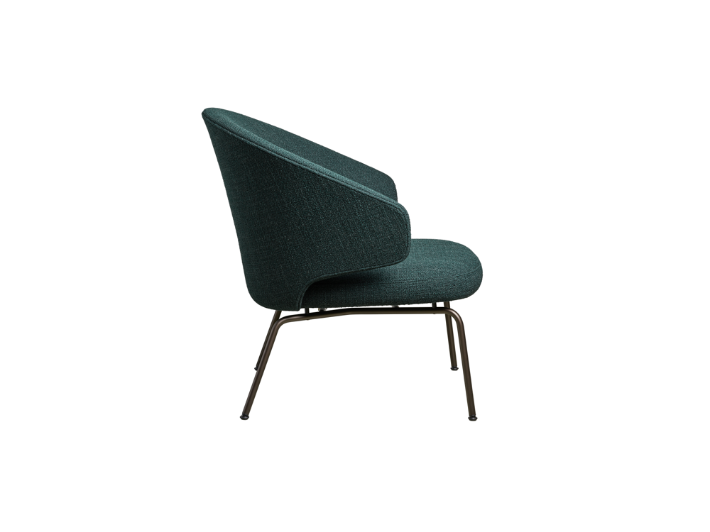 Fritz Hansen_Let Lounge Chair_Packshot_Powder coated steel_Brown Bronze_side  €1.380