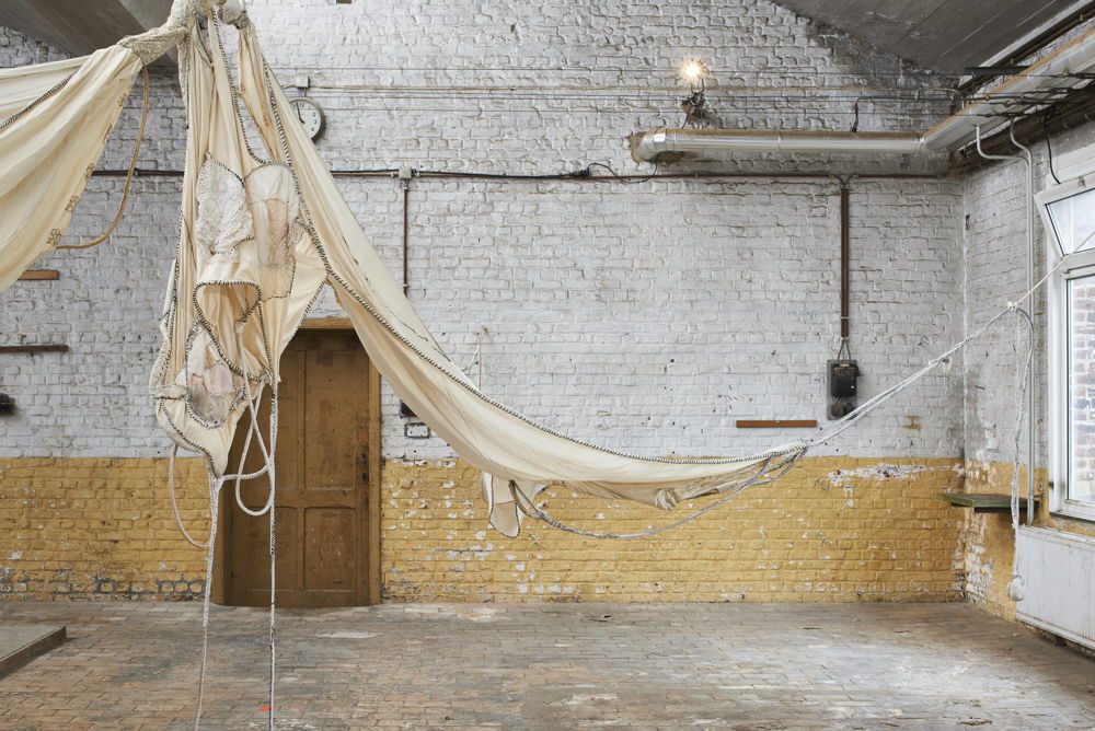 21. Installation view of Sonia Gomes, Maria dos Anjos, at Horst, Flying on the Raven's Wing, 2021. Image by Matthijs van der Burgt