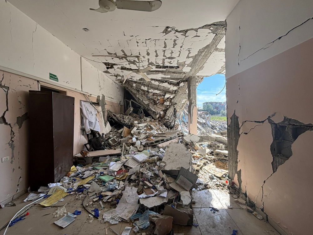Pasillo del Hospital Indonesio. NOUR ALSAQQA/MSF