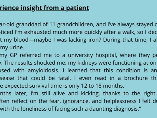 BE.Amycon: A united front against Amyloidosis in Belgium