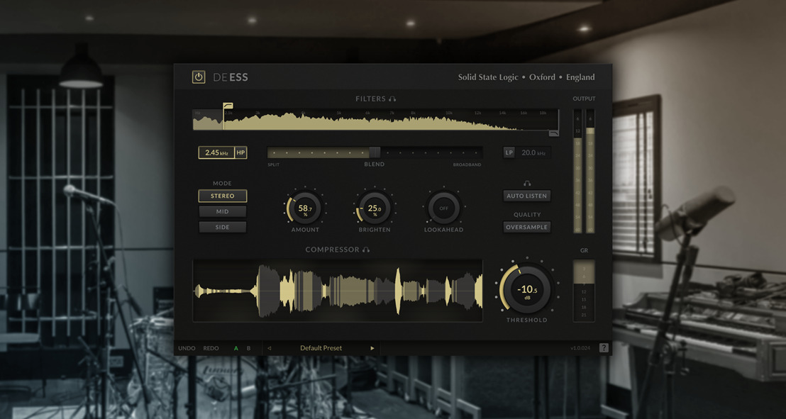 Solid State Logic Launches DeEss, A Next-Generation De-Esser Plug-in for Vocals, Instruments and Much More