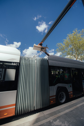 De MIVB installeert zes laadpalen voor elektrische bussen in Anderlecht