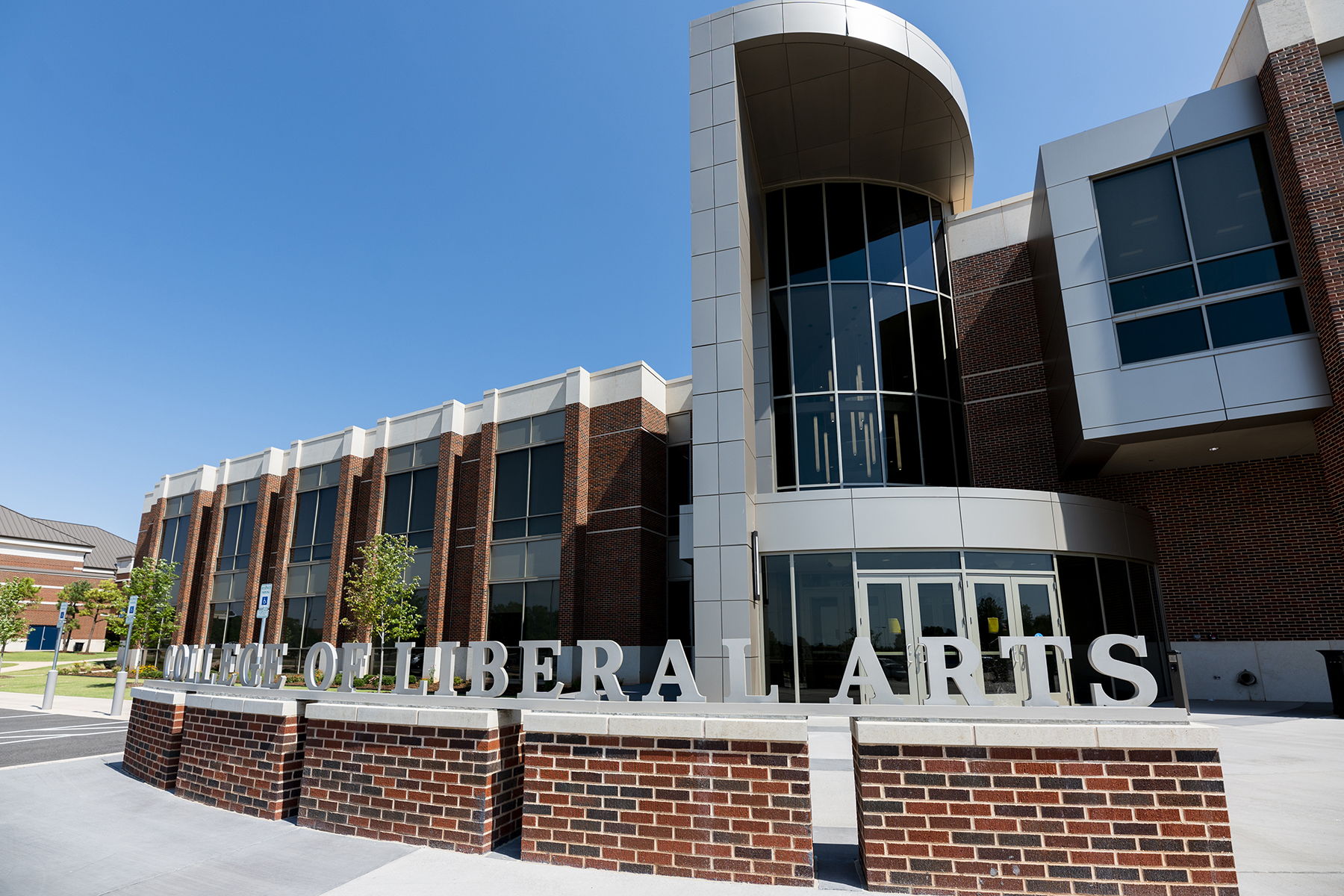 A photo of the Liberal Arts building on UCO’s campus.