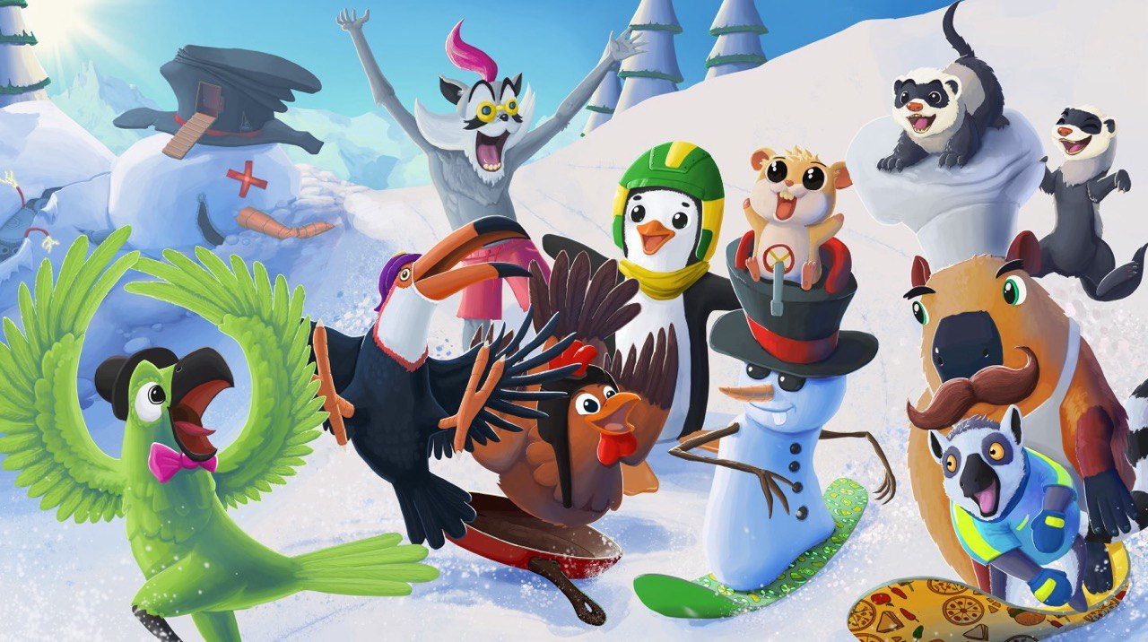 Looking for a festive party game? Slopecrashers features 2-4 player local splitscreen and 2-8 player online multiplayer, plus some hilarious solo modes.