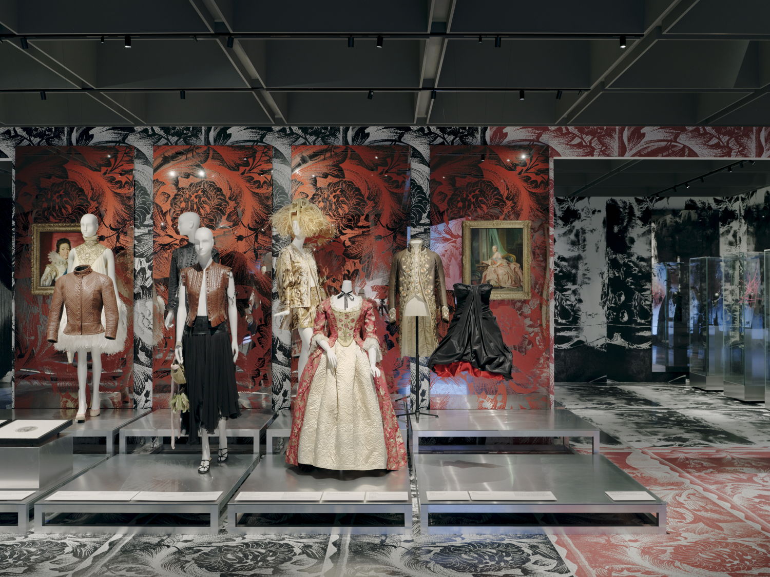 Installation view of Alexander McQueen: Mind, Mythos, Muse on display at NGV International from 11 December 2022 - 16 April 2023. Photo: Tom Ross