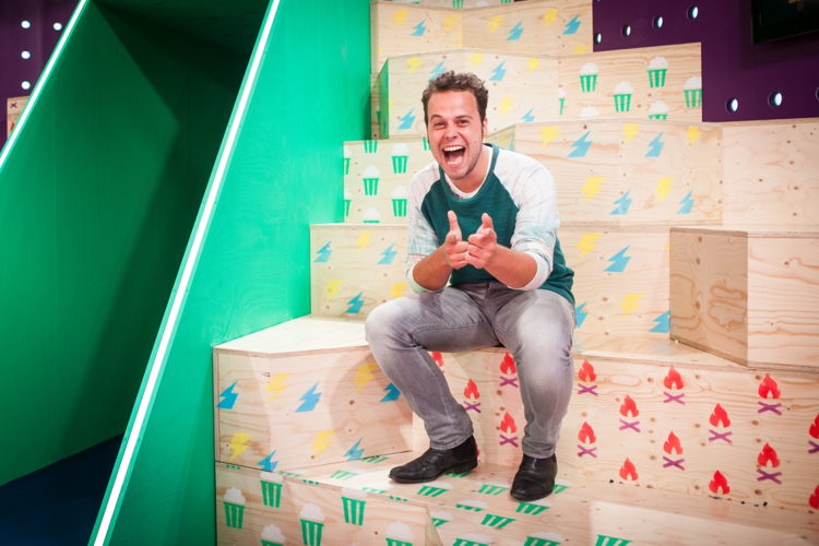 Wrapper sander in de nieuwe Studio - (c) VRT