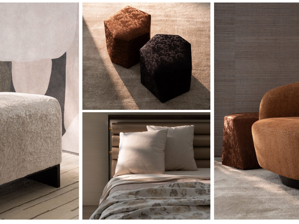 Sabi Collection: New Textiles, Wallcoverings, Leathers, and Rugs from HOLLY HUNT