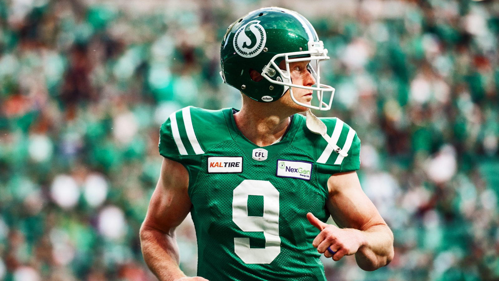 RYAN WITH THE SASKATCHEWAN ROUGHRIDERS: PHOTO COURTESY - CFL