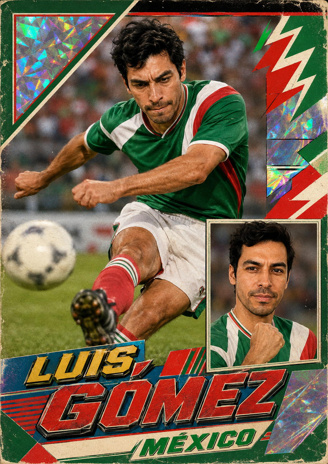Tarjeta deportiva noventera