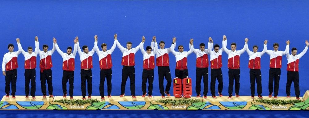 Archieffoto: de Red Lions veroveren zilver op de OS in Rio in 2016 (18/08/2016)