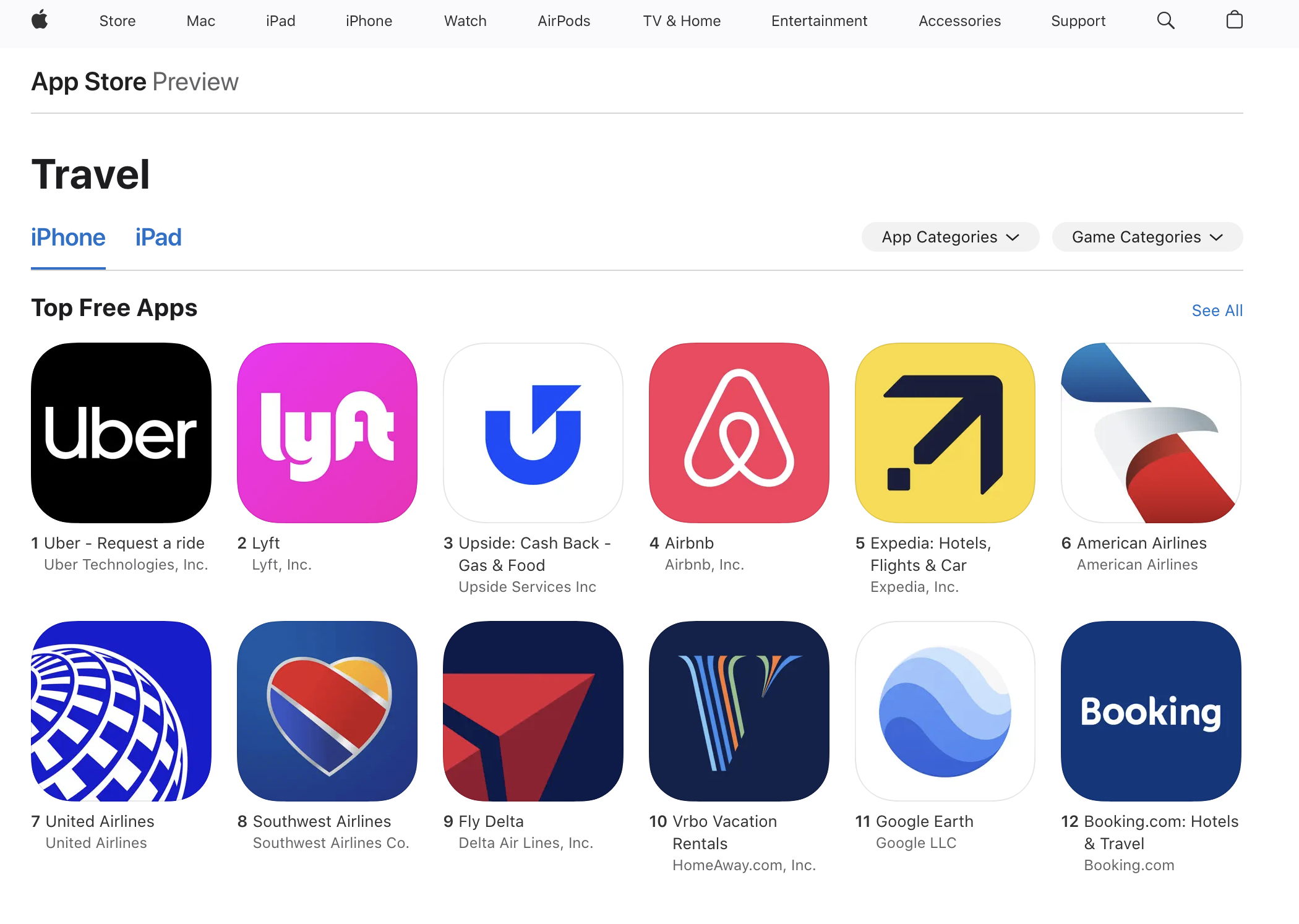 Upside Is Currently Trending As One Of The Top Downloaded Free Travel Apps