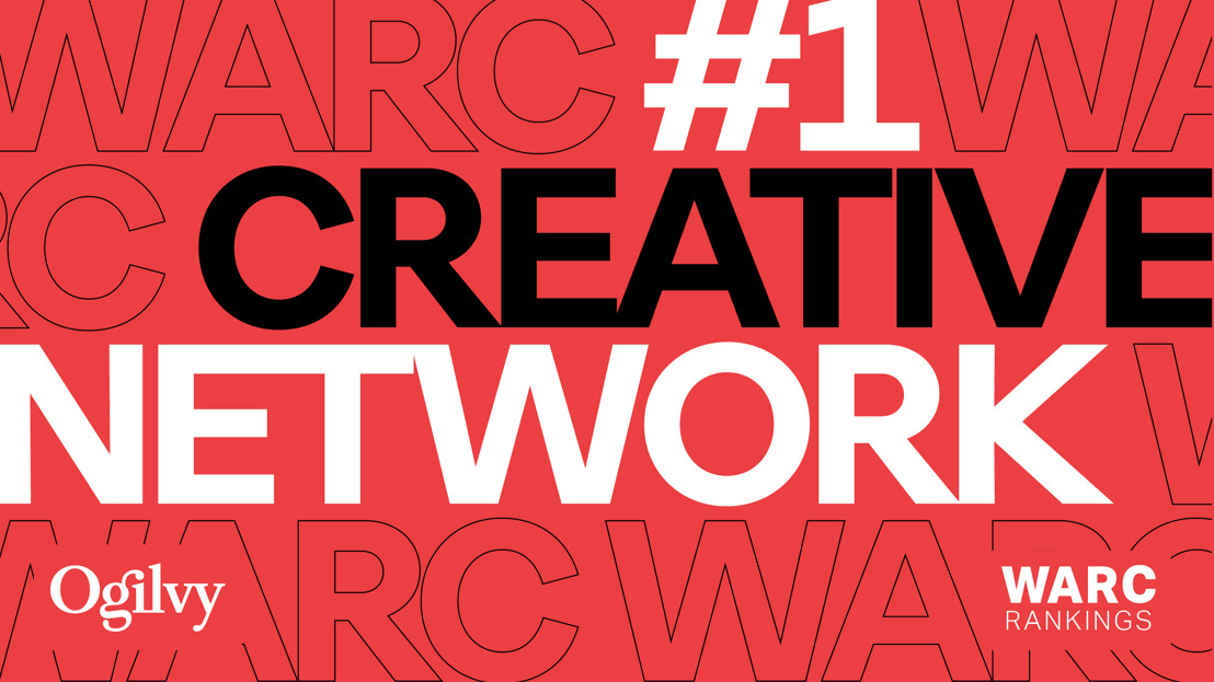 Ogilvy staat bovenaan de WARC Creative 100 als 's werelds meest creatieve agentschappennetwerk