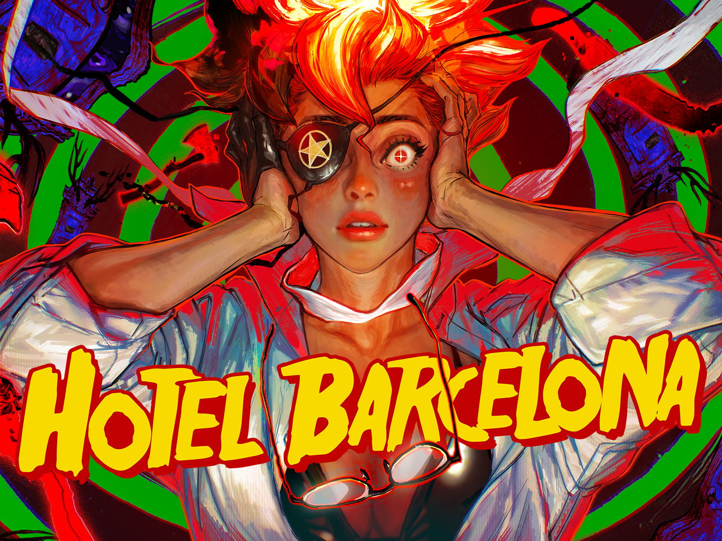 SUDA51 and SWERY's slasher roguelite HOTEL BARCELONA releases September 26th