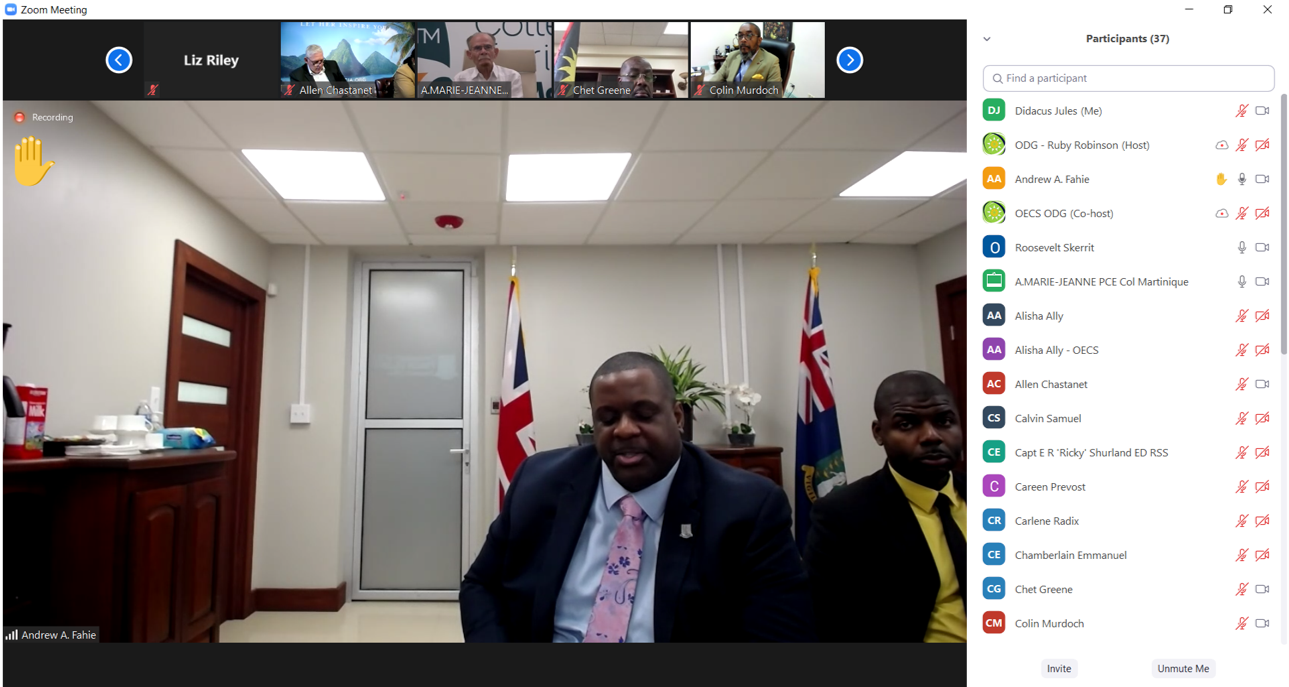 Andrew FAHIE,
Premier des Iles vierges britanniques.