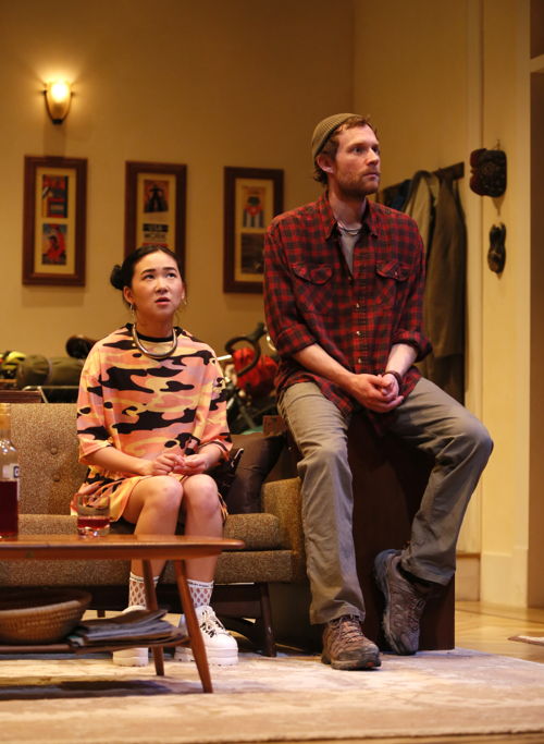 Julie Leung (Amanda) and Nathan Howe (Leo) in 4000 Miles (by Amy Herzog) / Photo by Tim Matheson