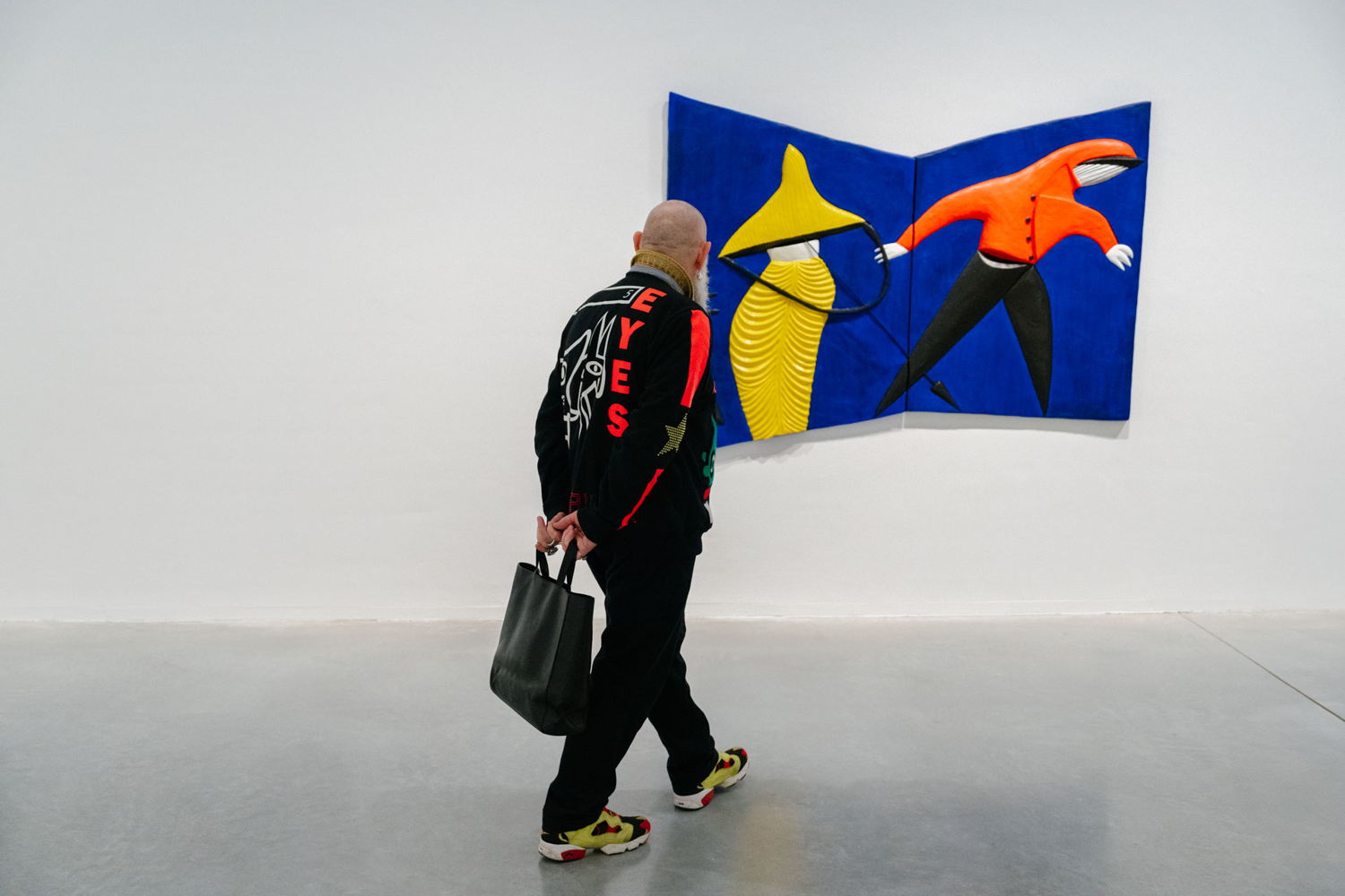 Sigefride Bruna Hautman, zaalzicht met Walter Van Beirendonck- foto: Elias Derboven voor M Leuven