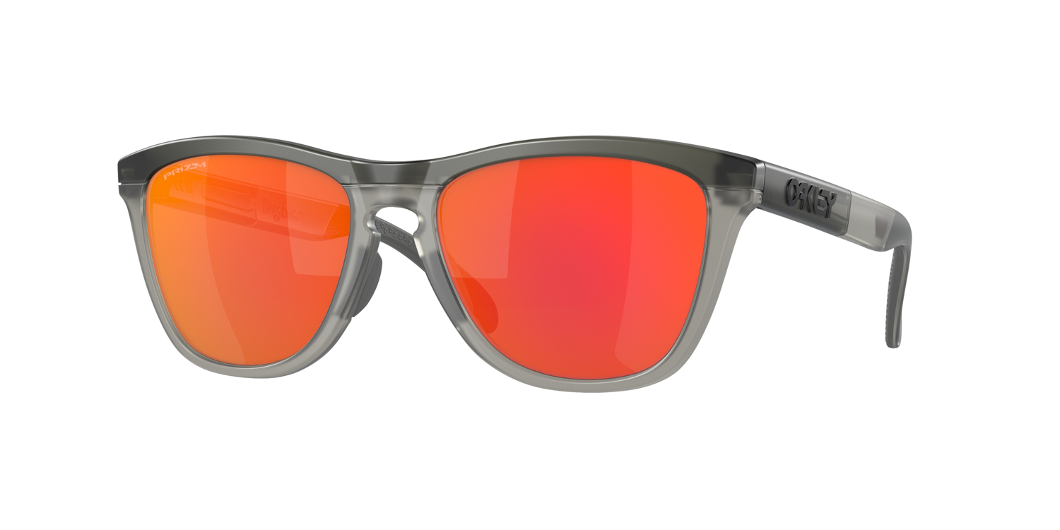OAKLEY FROGSKIN RANGE MATTE GREY SMOKE WITH PRIZM RUBY POLAR