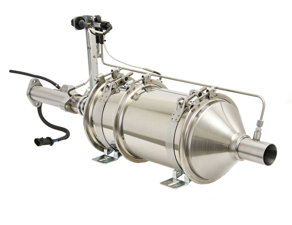 Hatz particulate filter with separable housing for simplified manual cleaning of the filter module