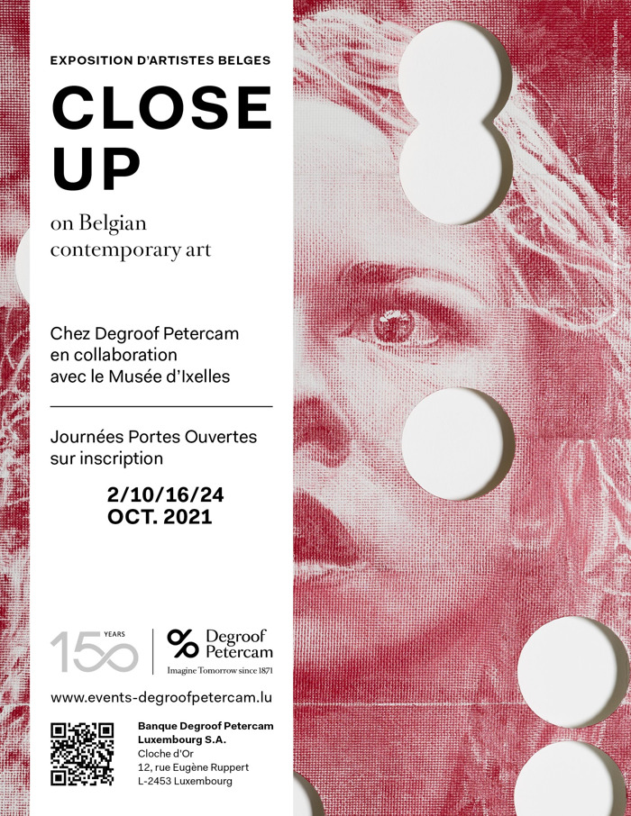 "Close up on Belgian contemporary art": art exhibition at Degroof Petercam Luxembourg
