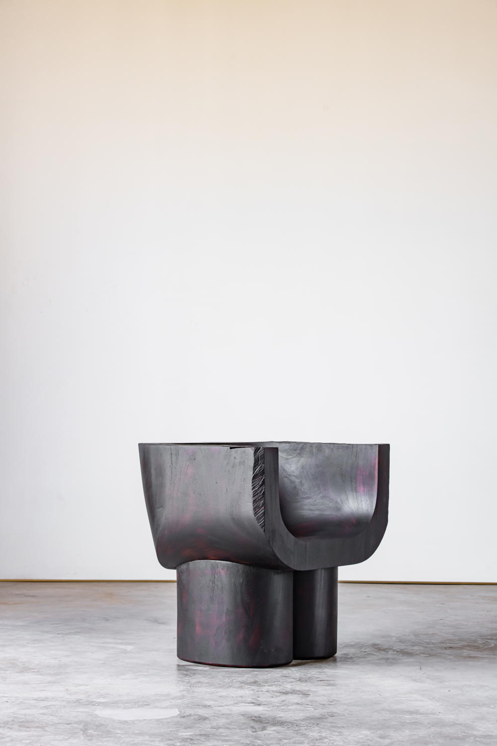 MAMUT, 2021 Armchair Hand carved chair in charred almendro