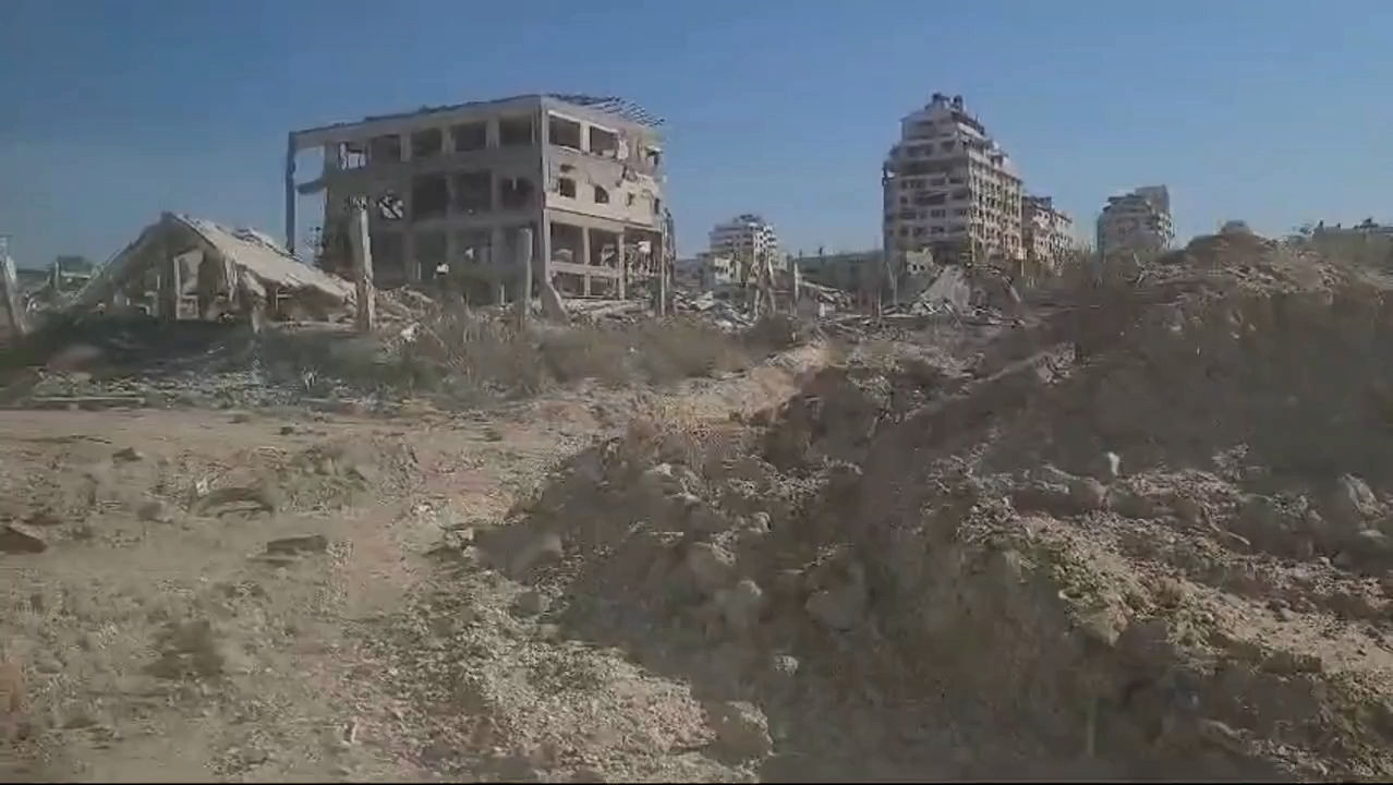 Captura de vídeo grabado en el acceso a la Ciudad de Gaza el 25 de noviembre. MSF