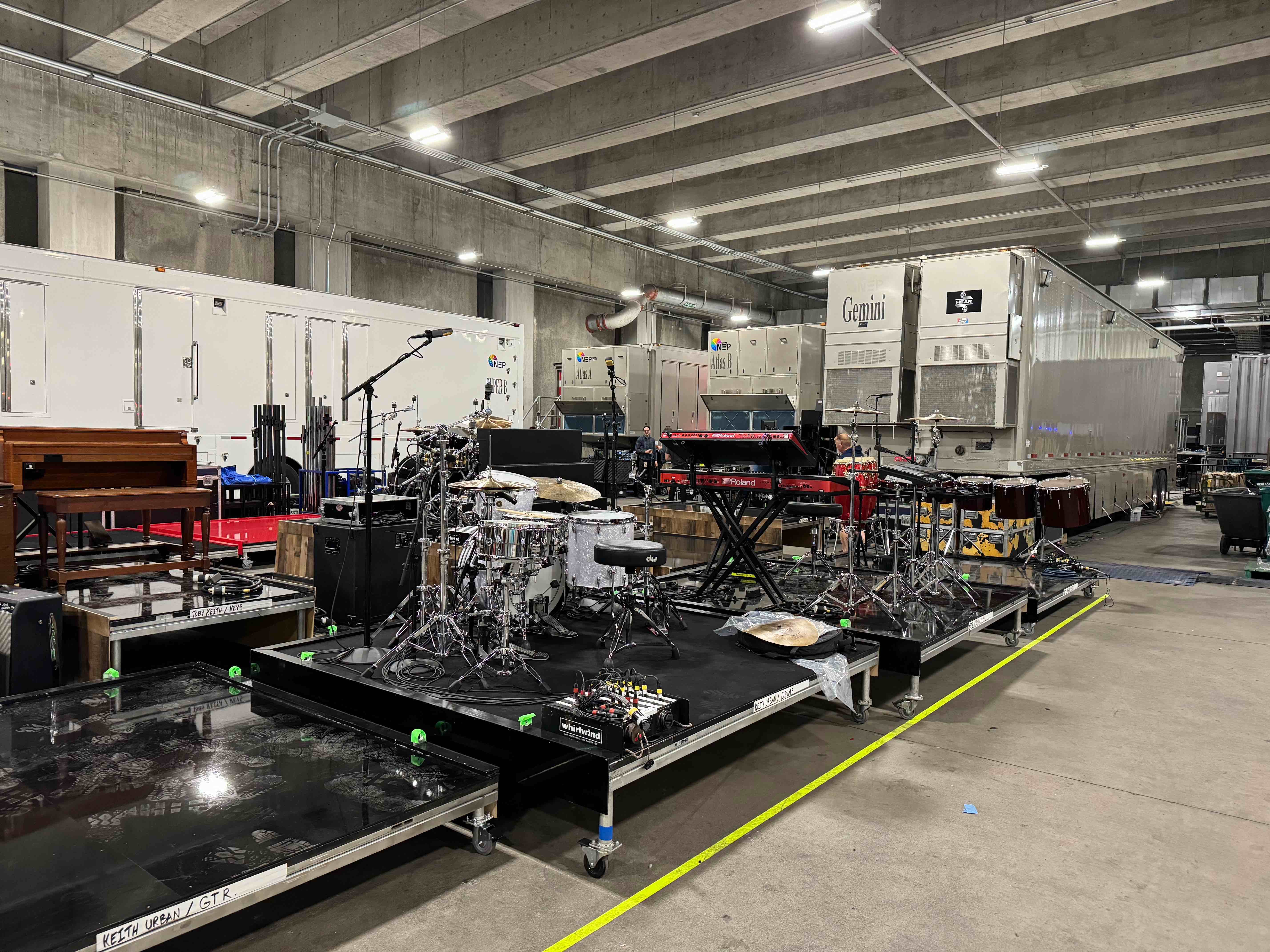 Gemini set up on site at the 2024 CMT Music Awards