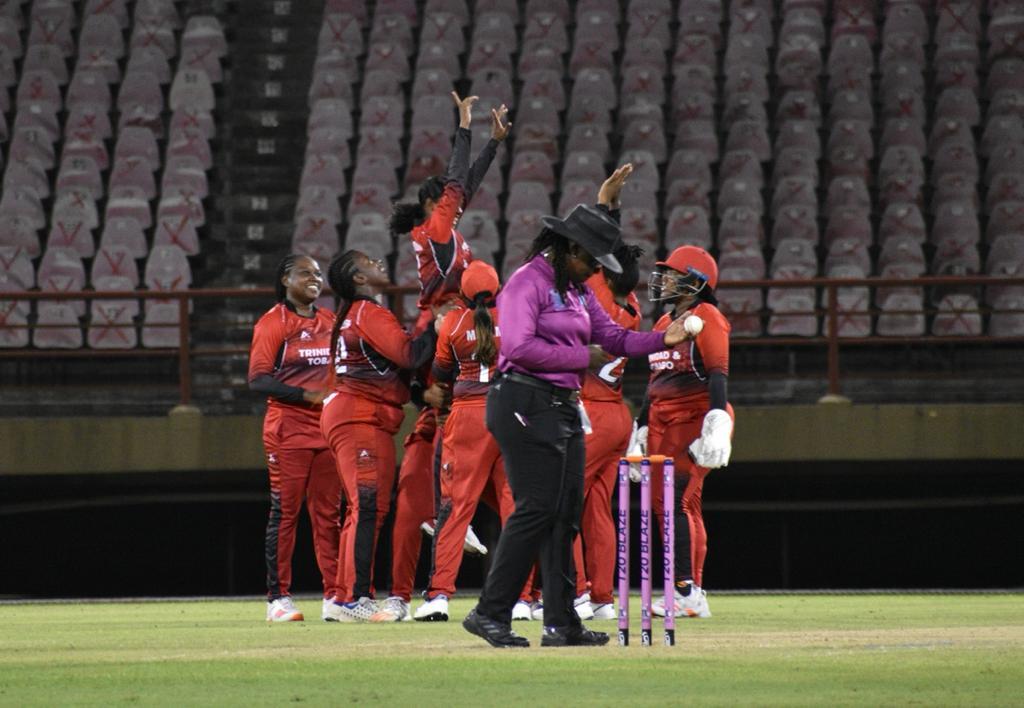 Trinidad and Tobago celebrating wicket