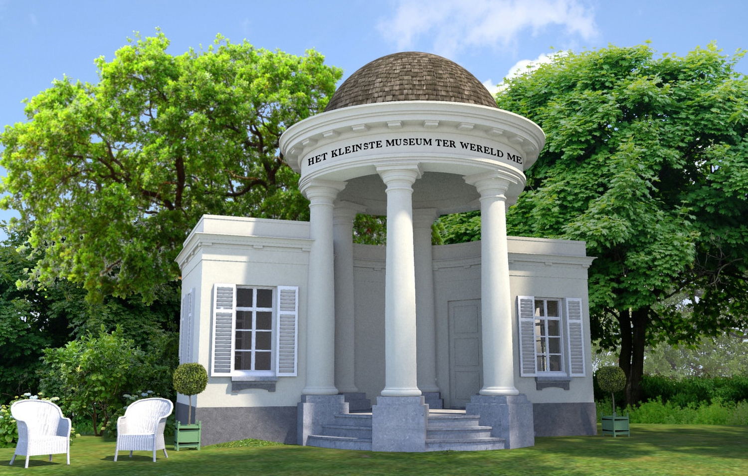 Het Kleinste Museum Ter Wereld Met Weliswaar De Langste Naam, Park Sorghvliedt, Hoboken