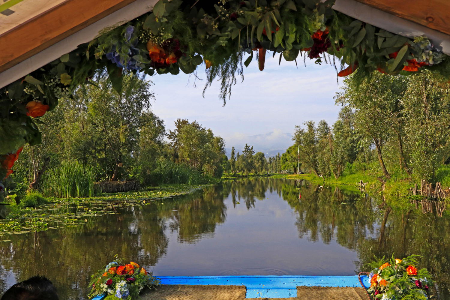 Trajinera en Xochimilco