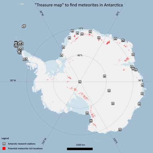 Belgian researchers create “treasure map” to find meteorites in Antarctica