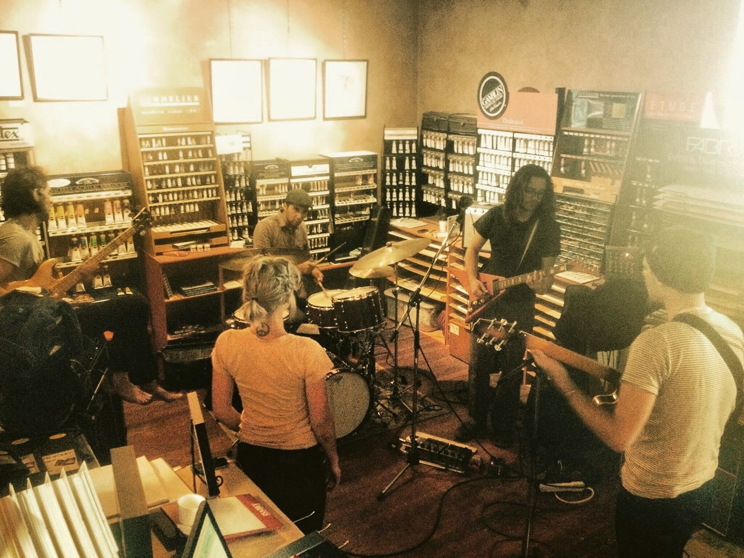 The recording of the Strange Pilgrim album - in the studio